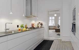 تصميم المطبخ الجميل دون الخزائن العليا ، صور للخيارات الجاهزة