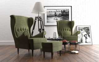 Konštrukcia a dizajn stoličky Ikea Strandmon, kombinácia s interiérom