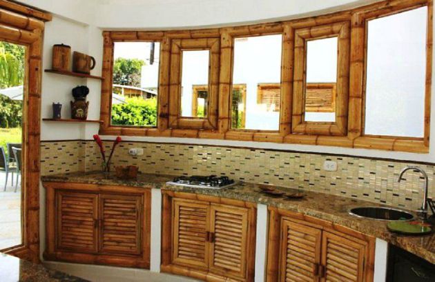 Kuchynský nábytok z bambusu